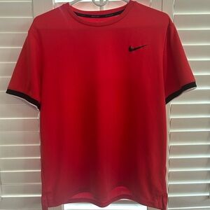 Nike Men's Red Dri-Fit Athletic T-Shirt